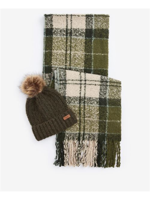 saltburn beanie & tartan scarf BARBOUR | LGS0077GN71