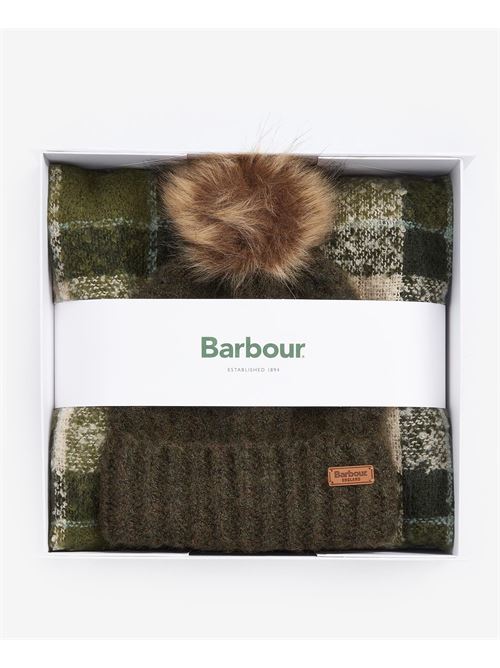 saltburn beanie & tartan scarf BARBOUR | LGS0077GN71