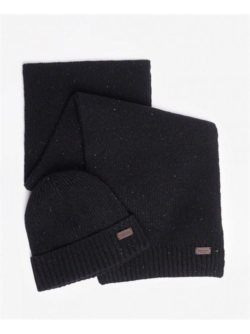 crimdon fleck beanie & scarf BARBOUR | MGS0047BK31