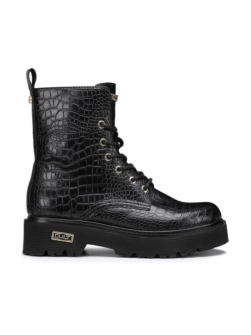 slash 3037 mid w croco vegan print leather CULT | CLW303702BLACK