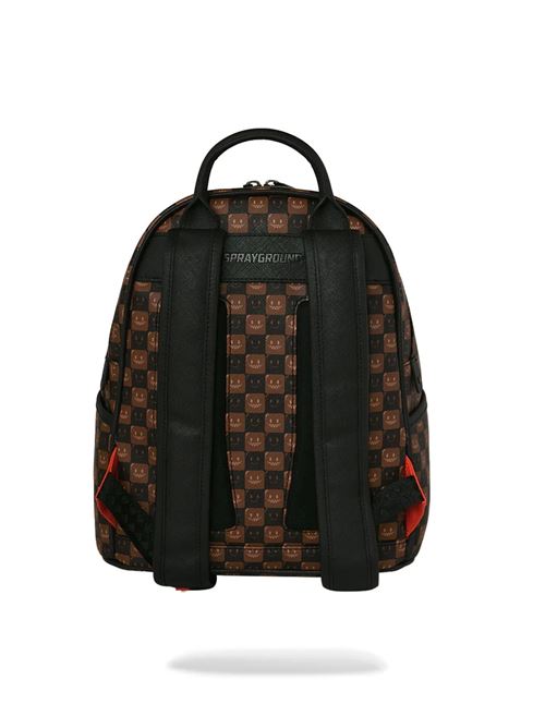 sharks in paris wtf bubble brown check savage backpack SPRAYGROUND | 910B9305NSZX